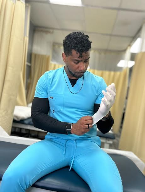 Teal Alpha Scrub Bottoms