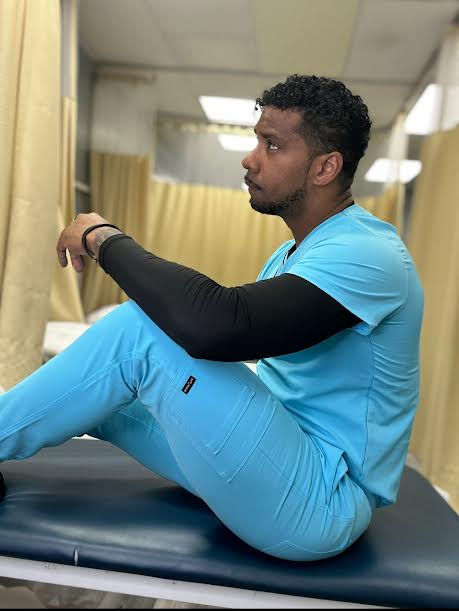 Teal Alpha Scrub Bottoms