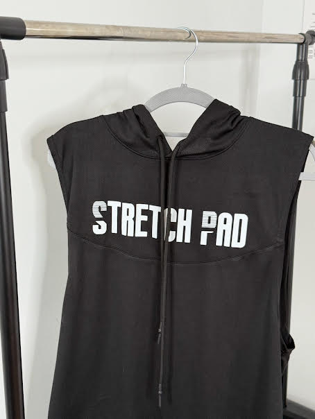 Men's Black Sleeveless Workout Hoodie