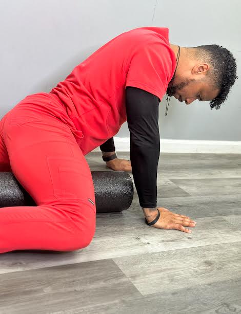 Red Alpha Scrub Jogger