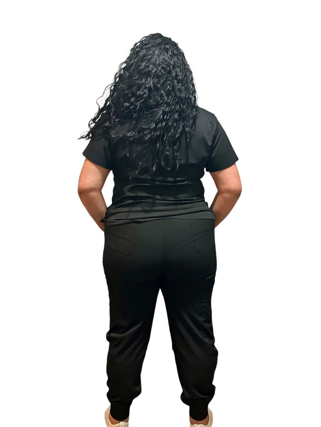 Womens Charlie Black Scrub Joggers