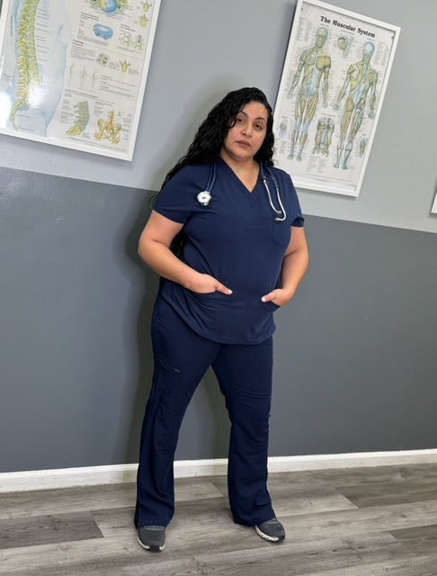 Women's Navy Blue Beta Scrub Pants