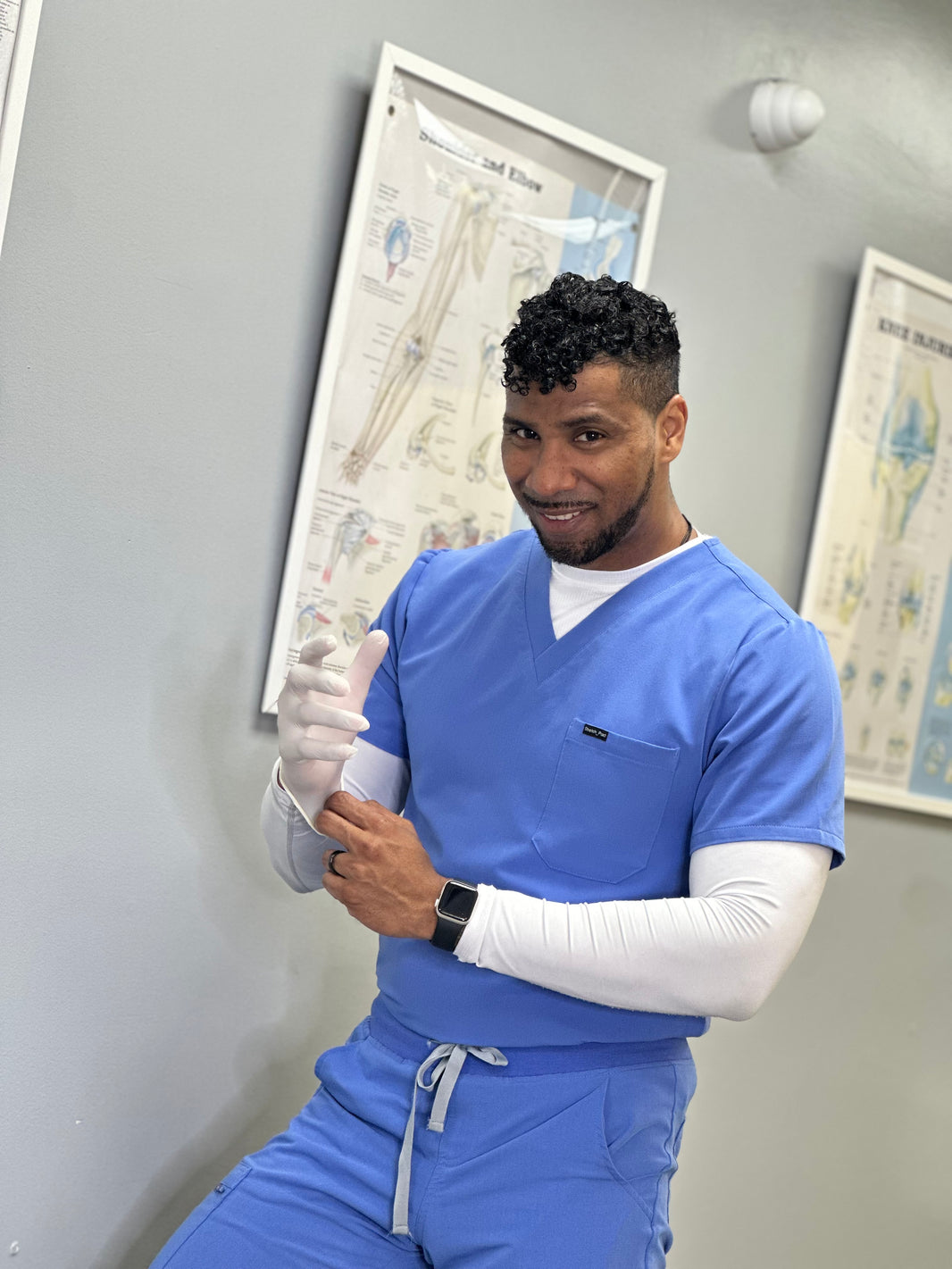 Men's Cecil Blue Beta Jogger Scrubs