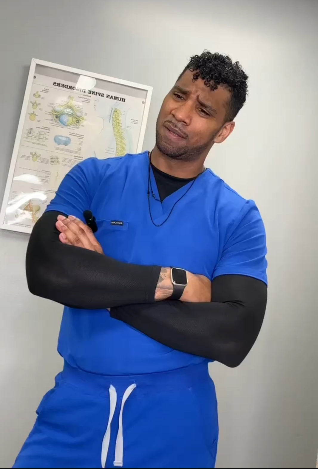 Men's Royal Blue Beta Scrub Top