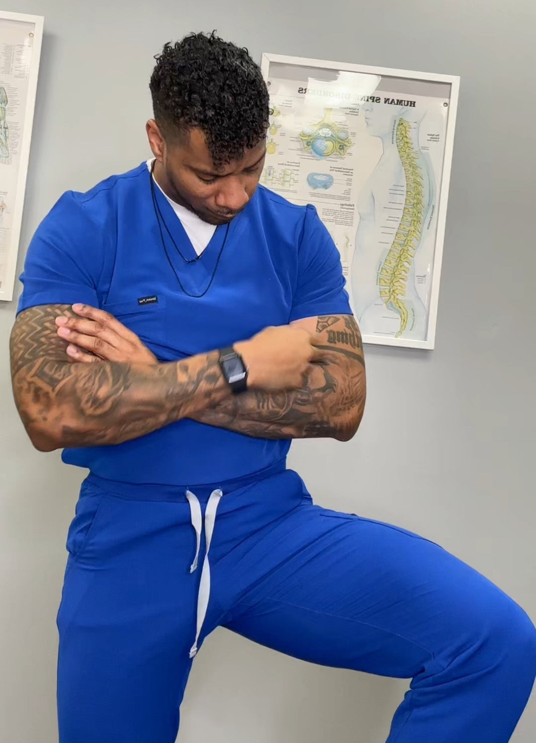 Men's Royal Blue Beta Jogger Scrub Pants