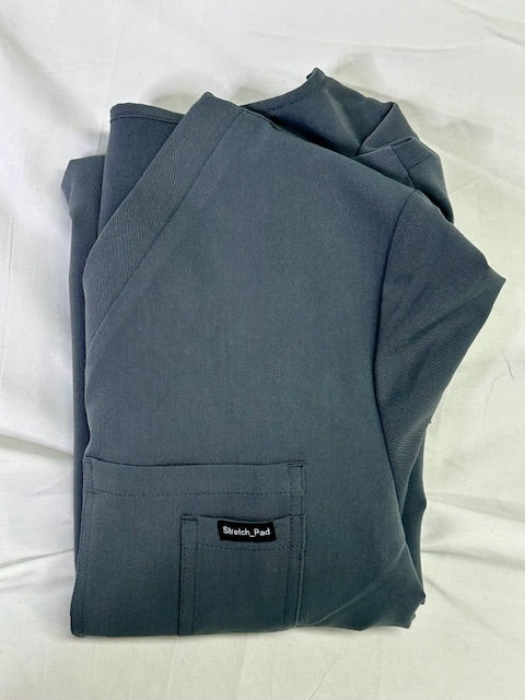 Men's Grey Alpha Scrub Top