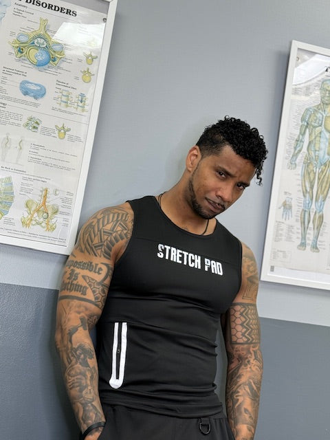 Men's Black Sleeveless Tank Top