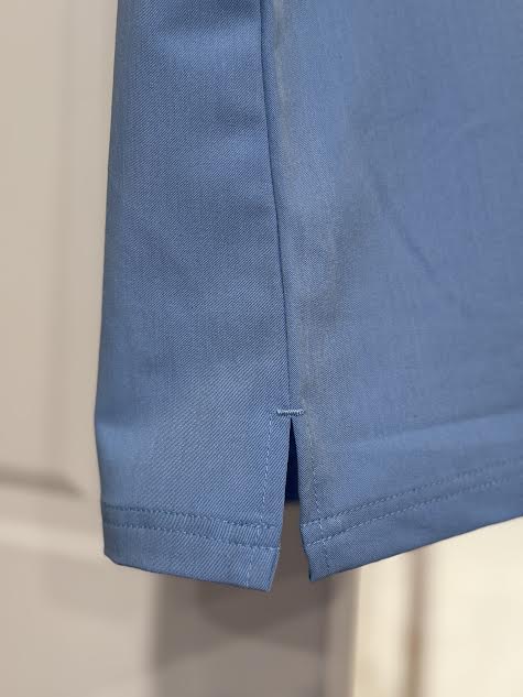 Men's Alpha Ceil Sky Blue Scrub Top