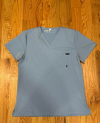 Men's Alpha Ceil Sky Blue Scrub Top