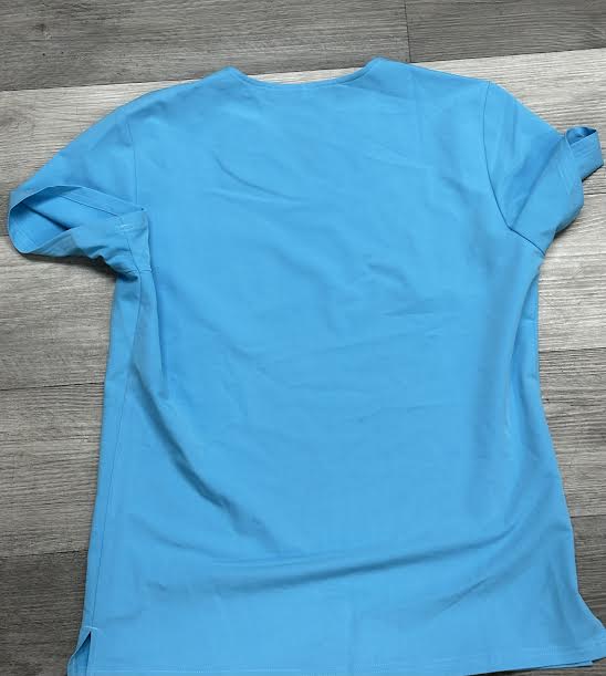 Teal Alpha Style scrub shirt