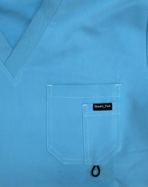 Teal Alpha Style scrub shirt