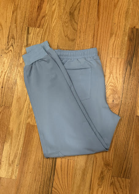 Men's Alpha Ceil Sky Blue Alpha Scrub Jogger Pants