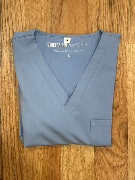 Men's Alpha Ceil Sky Blue Scrub Top