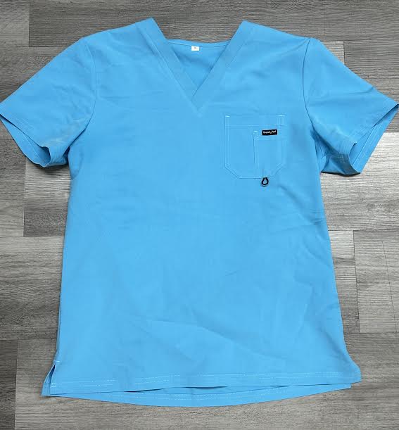 Teal Alpha Style scrub shirt