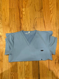 Men's Alpha Ceil Sky Blue Scrub Top