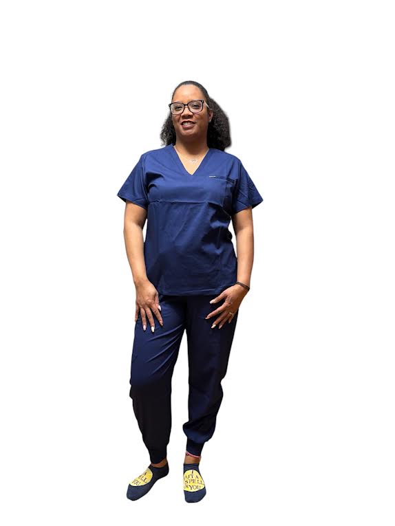 Women’s Charlie Navy Blue Scrub Top