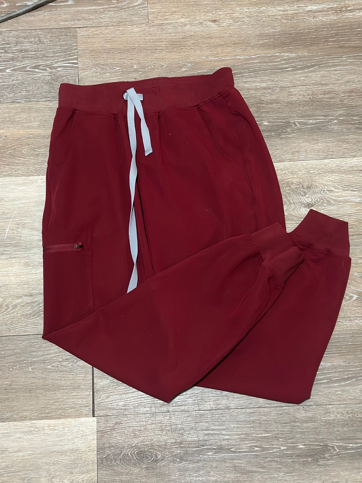 Burgundy Beta Jogger scrub pants