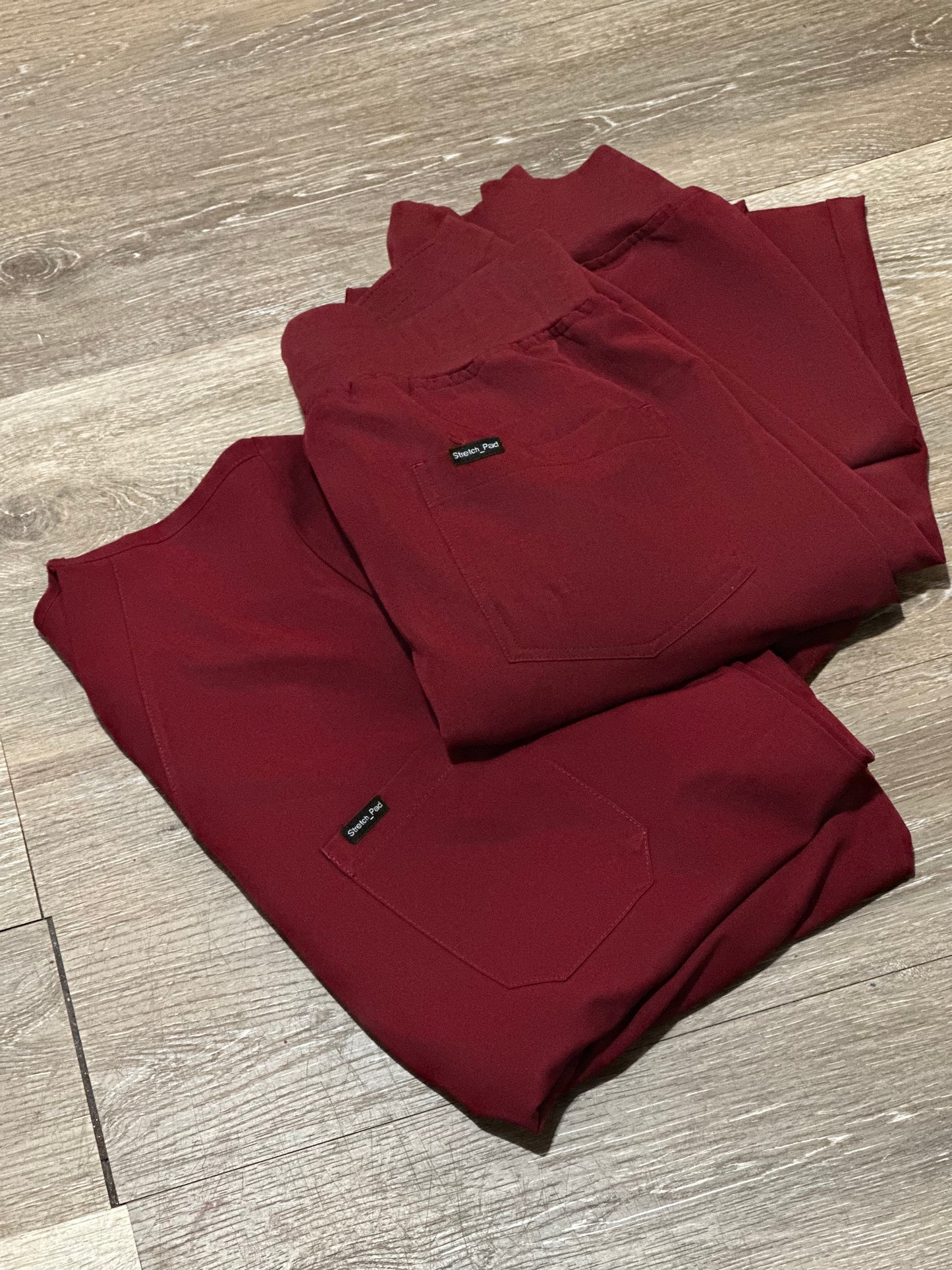 Burgundy Beta Jogger scrub pants