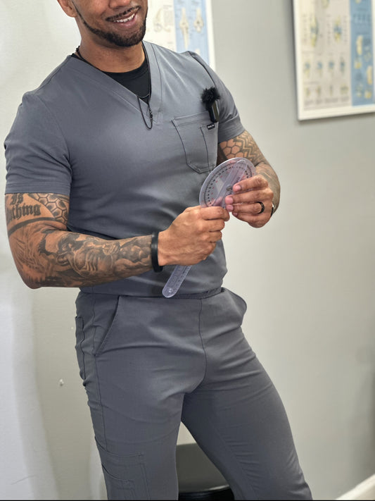 Grey Scrub Joggers Alpha