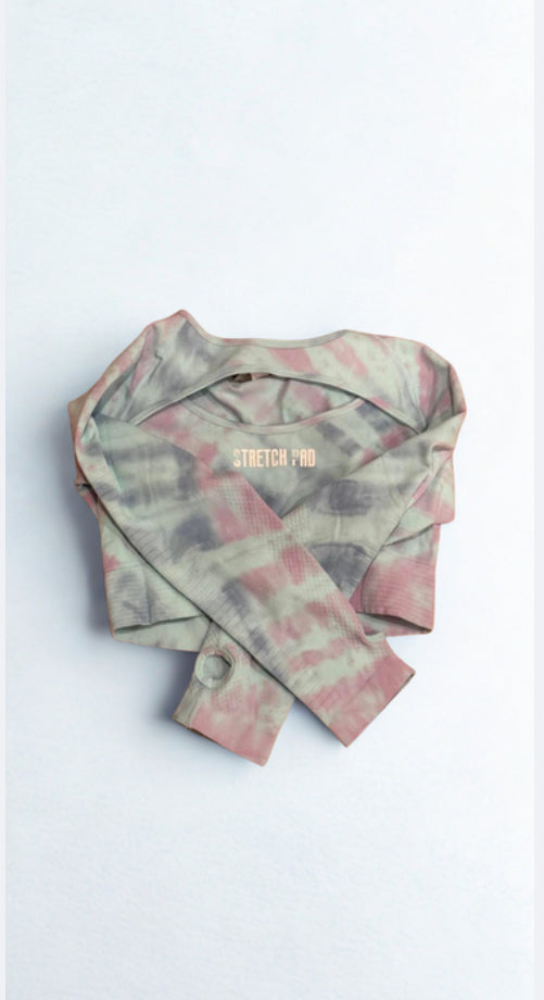 Women's Long Sleeve Tie-Dye Top