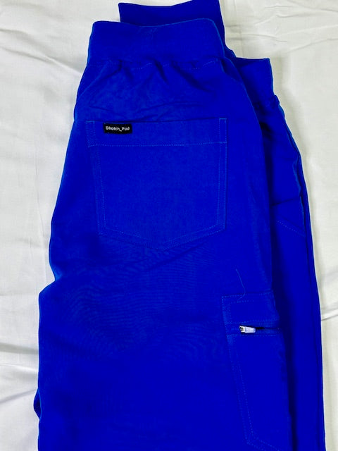 Royal Blue Jogger Scrub Pants