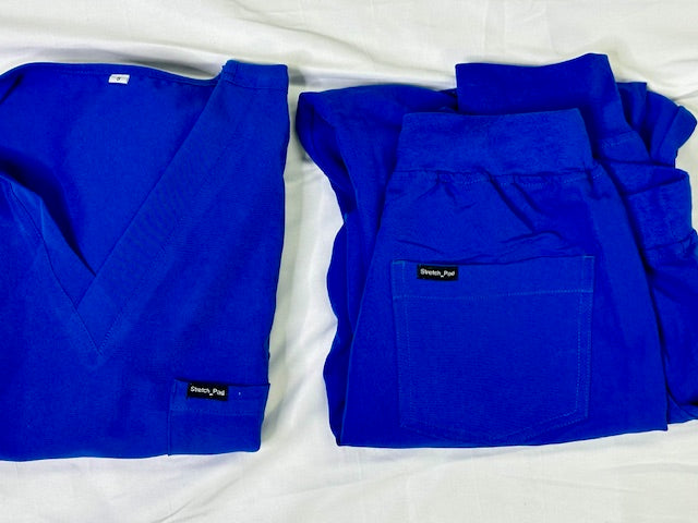 Royal Blue Scrub Top Beta