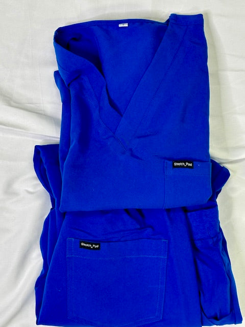 Royal Blue Scrub Top Beta